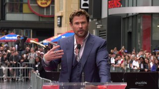 Chris Hemsworth speech at his Hollywood Walk of Fame star ceremony