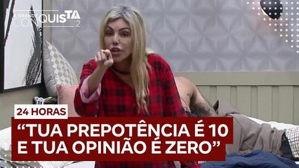 Lizi volta a discutir com Edlaine e chama modelo de 'prepotente'  | A Grande Conquista