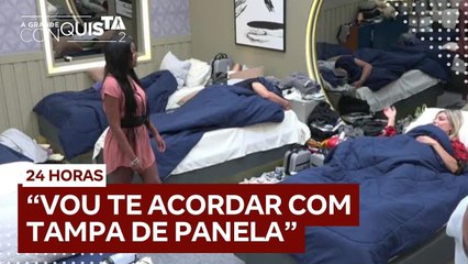 'Tu quer essa guerra': Edlaine propõe dormir na mesma cama que Lizi  | A Grande Conquista