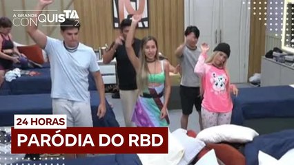 Conquisteiros fazem coreografia inspirada no RBD para apoiar Any | A Grande Conquista