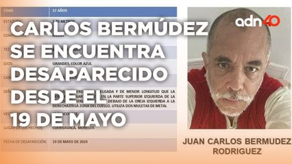 El artista visual Juan Carlos Bermúdez se encuentra desaparecido desde el 19 de mayo