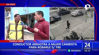 Pueblo Libre: Conductor arrastra a cambista para robarle más de 700 soles
