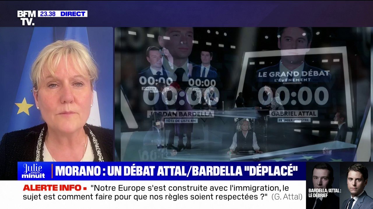 Européennes: Nadine Morano explique qu'elle souhaiterait voir un "débat entre François-Xavier Bellamy et Jordan Bardella"