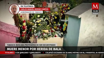 "Ingresó al hospital con vida": Gobernador de Tabasco habla sobre menor asesinado en Paraíso