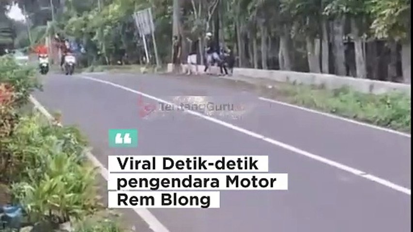 INILAH DETIK DETIK PENGENDARA MOTOR REM BLONG