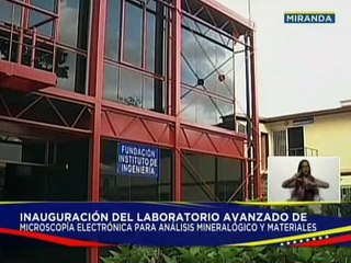 Gobierno Nacional inaugura el "Laboratorio Avanzado de Microscopía Electrónica de Barrido"