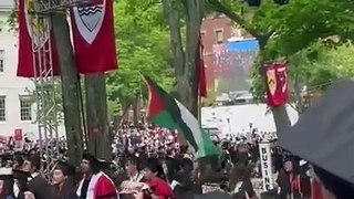 Harvard mezuniyetinde Gazze isyanı: Özgür Filistin