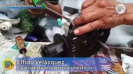 Don Élfido, el 'doctor de ventiladores' se beneficia con ola de Calor en Coatzacoalcos