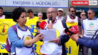 BES Eskişehir Şubesi, SGK İl Müdürlüğü önünde basın açıklaması yaptı