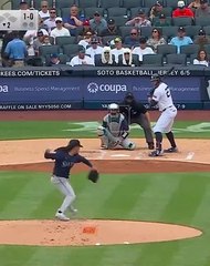 ¡Giancarlo Stanton conectó su jonrón 12 por todo el CF del Yankee Stadium!