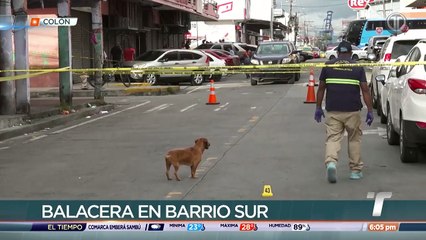 Intensa balacera en calle 13 de Barrio Sur, Colón, deja cuatro heridos