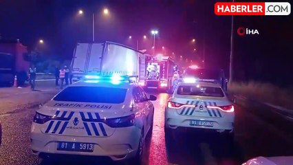 Otoyolda tıra arkadan çarpan tırda 1 ölü