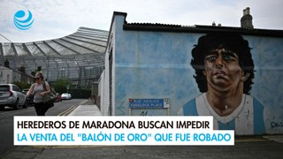 Herederos de Maradona buscan impedir la venta del balón de oro que fue robado