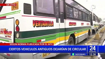Según norma publicada por el MTC: ciertos vehículos antiguos dejarían de funcionar
