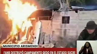 Operación Cayaurima de la FANB destruyó campamento logístico en el mcpio. Arismendi del estado Sucre