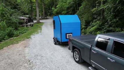I built a LUXURY micro camper for less than $1,000
