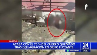 Trabajador sufre quemaduras graves en explosión de grifo flotante en Loreto