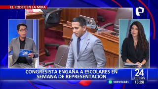 Elvis Vergara: congresista engaña a escolares en semana de presentación