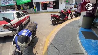 Motociclistas se apoderan de pasos peatonales en Agua Dulce