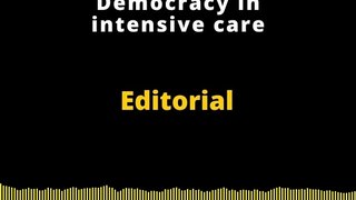 Editorial en inglés | Democracy in intensive care