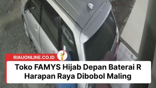 Toko FAMYS Hijab Depan Baterai R Harapan Raya Dibobol Maling
