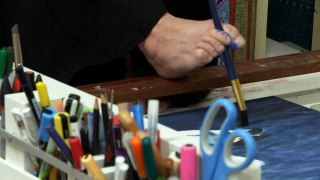 Thalidomide survivor turns to painting in new exhibit