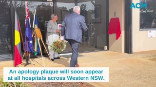 Apology Plaque unveiled at WNSLHD office in Dubbo | Daily Liberal | May 2024