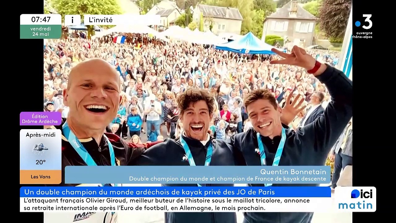 L'invité de la rédaction France Bleu Drôme Ardèche : Quentin Bonnetain, privé de JO