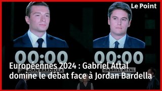 Européennes 2024 : Gabriel Attal domine le débat face à Jordan Bardella