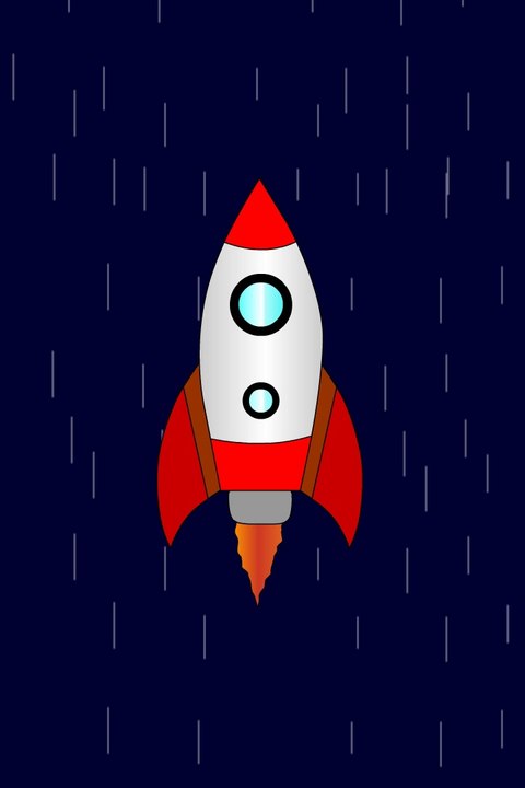 2D Rocket Animation