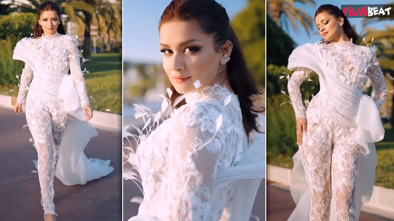Cannes 2024: Avneet Kaur ने Lacy White Dress में किया जबरदस्त Debut ...