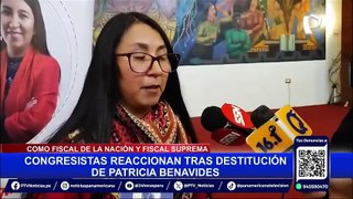 Congreso: reacciones por destitución de Patricia Benavides del cargo de fiscal de la Nación