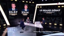 Extrait du face à face sur France 2 entre Jordan Bardella et Gabriel Attal et leur affrontement sur l'immigration