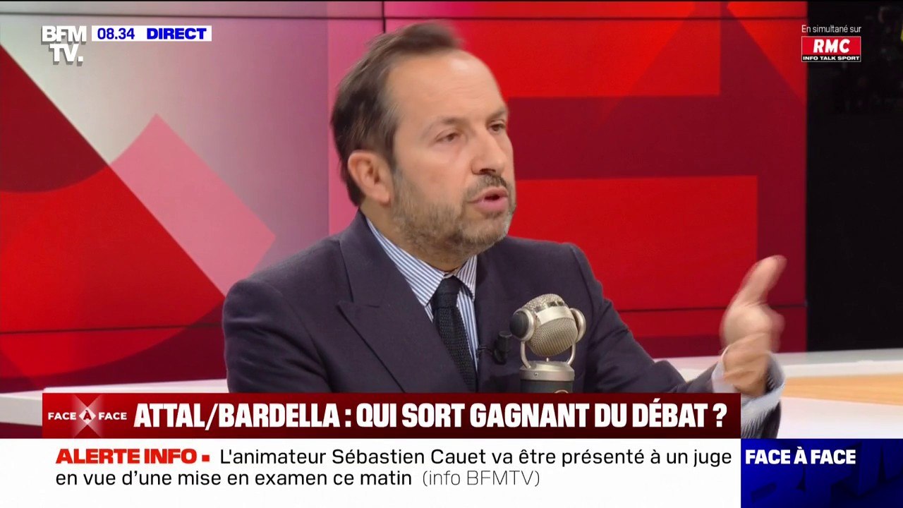 "J'ai été étonné de voir un Premier ministre qui ment": Sébastien Chenu, porte-parole du Rassemblement national, au sujet du débat entre Gabriel Attal et Jordan Bardella