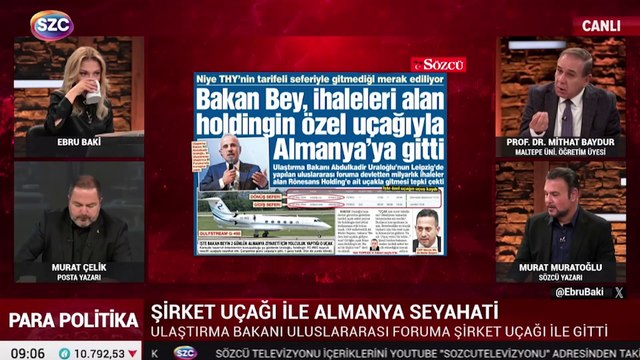 Bakan Uraloğlu Şirket Uçağıyla Uçtu Murat Muratoğlu Mehmet Şimşek'e İsyan Etti!