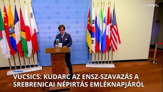 Kudarc volt a srebrenicai népirtás áldozainak emléknapját létrehozó ENSZ-szavazás Vucsics szerint