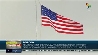 En Bolivia denuncian renovada actividad de funcionarios en embajada de EE.UU