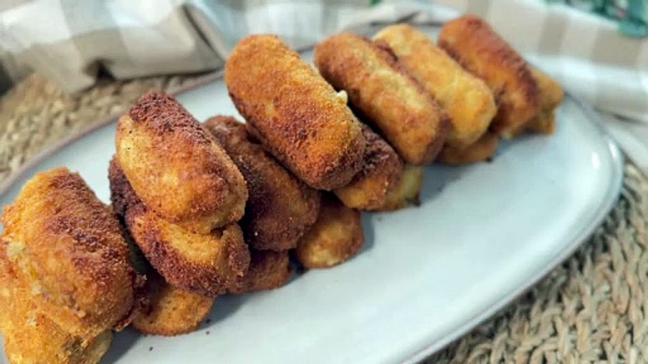 Croquetas de berenjena y queso brie