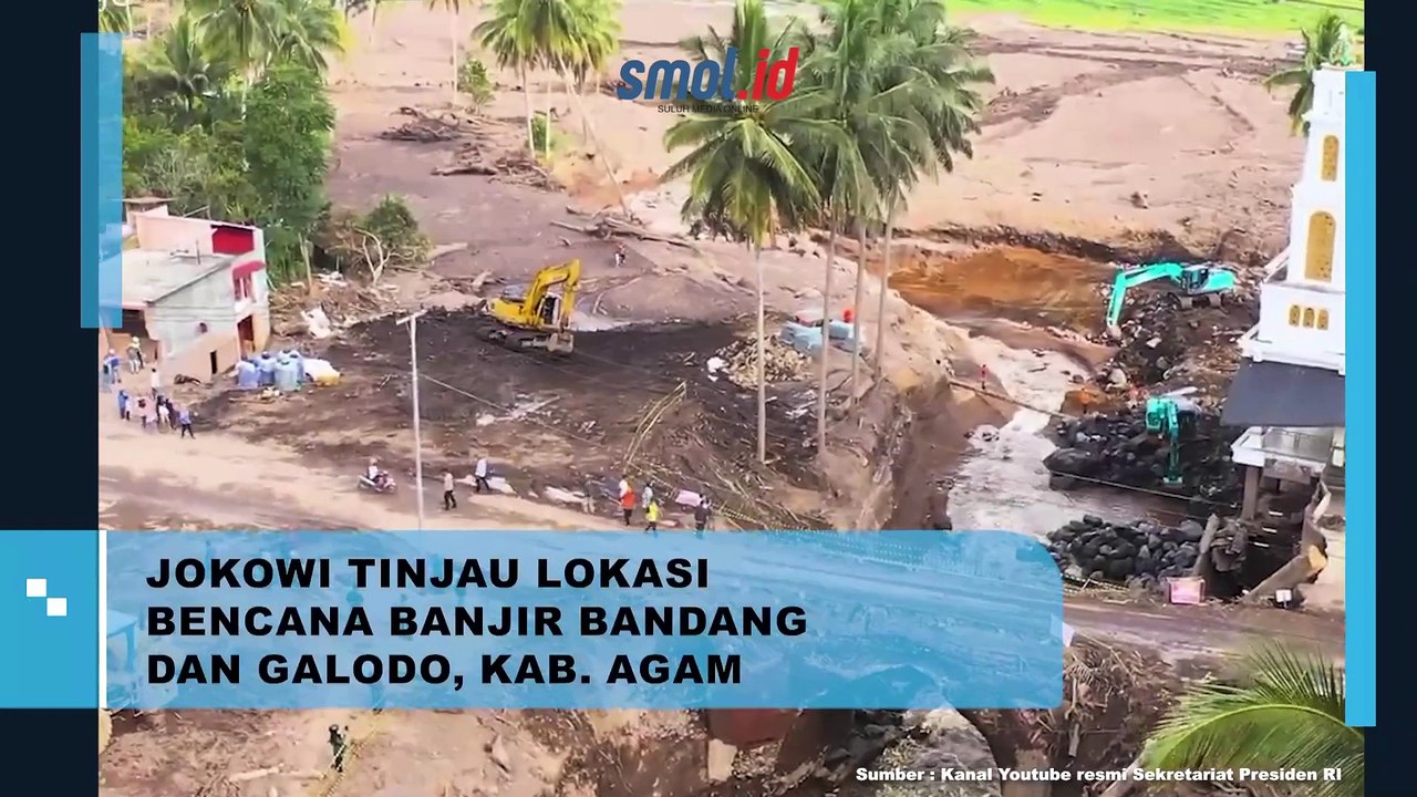 Presiden Jokowi Tinjau Lokasi Terdampak Banjir Bandang dan Galodo di Kabupaten Agam, Sumatera Barat
