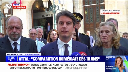 Download Video: Délinquance des mineurs: Gabriel Attal annonce la possibilité d'un placement en foyer 