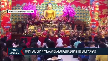 Umat Buddha Nyalakan Seribu Pelita Dihari Tri Suci Waisak