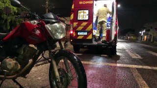 Piloto fica ferido ao cair de motocicleta no bairro Alto Alegre