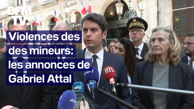 Comparution immédiate, séjours en foyer... Les annonces d'Attal contre la délinquance des mineurs