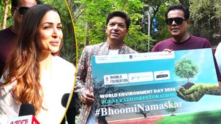 Malaika Arora & Shaan's Media Interaction At BHOOMI NAMASKAR Song Shoot-Day