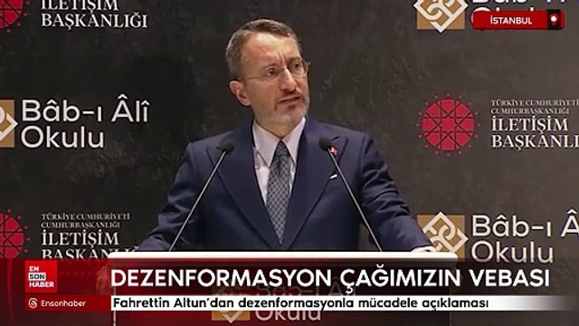 Fahrettin Altun'dan dezenformasyonla mücadele açıklaması