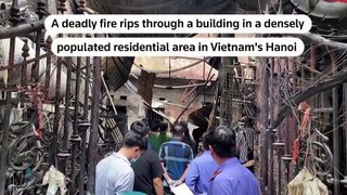 Building fire kills at least 14 in Vietnam’s Hanoi