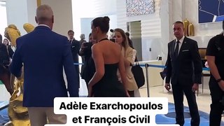 Adèle Exarchopoulos et François Civil en direction des marches au festival de Cannes