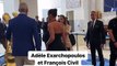 Adèle Exarchopoulos et François Civil en direction des marches au festival de Cannes