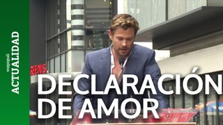 Chris Hemsworth hace una declaración de amor a Elsa Pataky en público