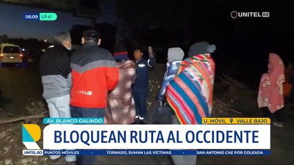 Instalan al menos 10 puntos de boqueo en Quillacollo y cierran la ruta hacia el occidente